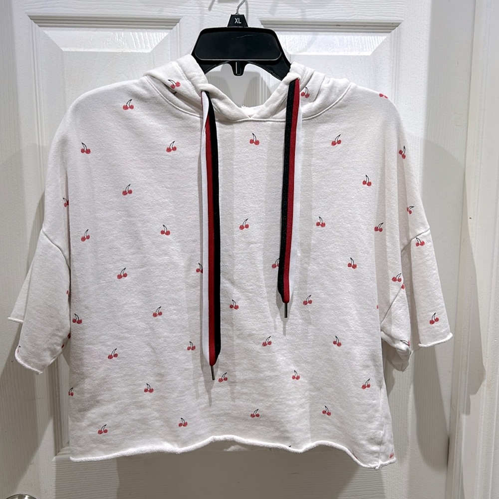 Betsey Johnson Cherry Design Hoodie